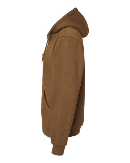 DRI DUCK Men's Tall Crossfire Heavyweight Power Fleece Hooded Jacket with Thermal Lining 7033T #color_Saddle