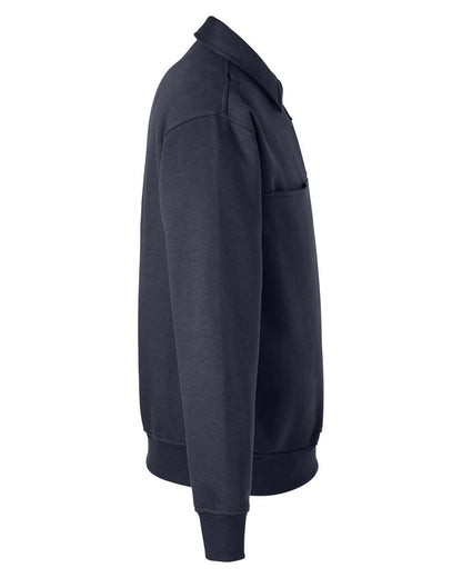 Harriton Unisex ClimaBloc™ Heavyweight Tactical Quarter-Zip Pullover M712 #color_Dark Navy