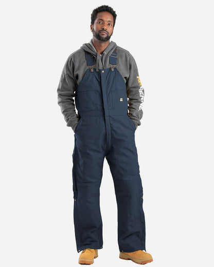 Berne Apparel Men's Tall Heritage Insulated Bib Overall B415T #colormdl_Navy