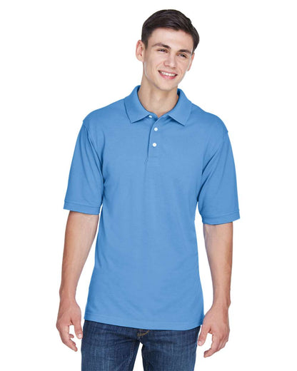 Harriton Men's Easy Blend™ Polo M265 #colormdl_Light College Blue