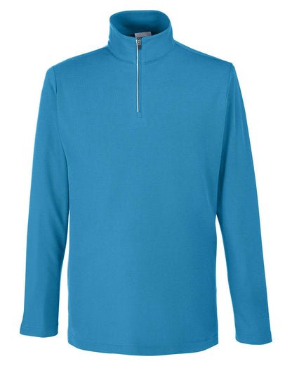 CORE365 Men's Fusion ChromaSoft™ Pique Quarter-Zip Pullover CE405 #color_Electric Blue