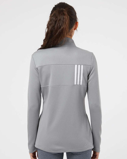 Adidas Women's 3-Stripes Double Knit Full-Zip A483 #colormdl_Grey Three/ White