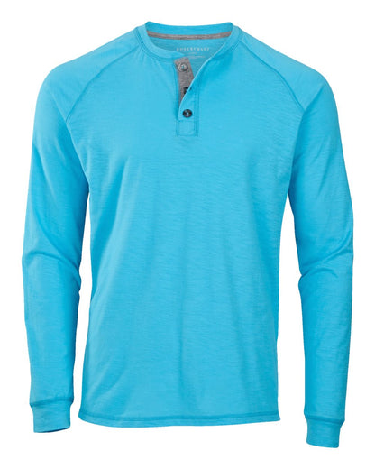 Boxercraft Henley Long Sleeve T-Shirt BM3101 #color_Pacific Blue