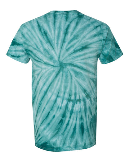 Dyenomite Cyclone Pinwheel Tie-Dyed T-Shirt 200CY #color_Teal