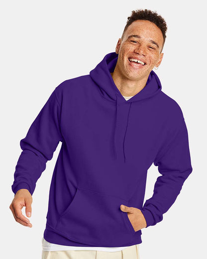 Hanes Unisex EcoSmart® Hooded Sweatshirt P170 #colormdl_Athletic Purple