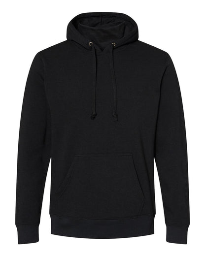 J. America Men's Gaiter Fleece Hooded Sweatshirt 8879 #color_Black
