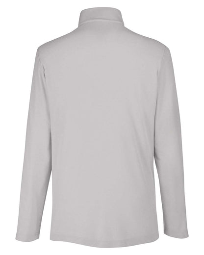 CORE365 Men's Fusion ChromaSoft™ Pique Quarter-Zip Pullover CE405 #color_Platinum