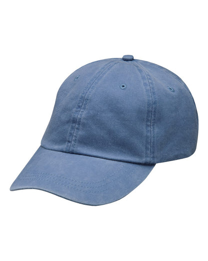 Adams Headwear Optimum Pigment-Dyed Dad Hat LP101 #color_Periwinkle