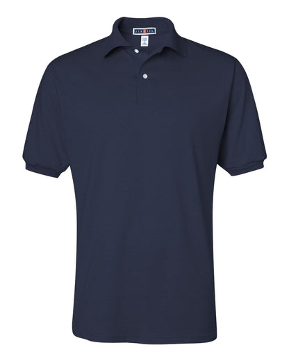 JERZEES Men's SpotShield® 50/50 Polo 437MSR #color_J. Navy