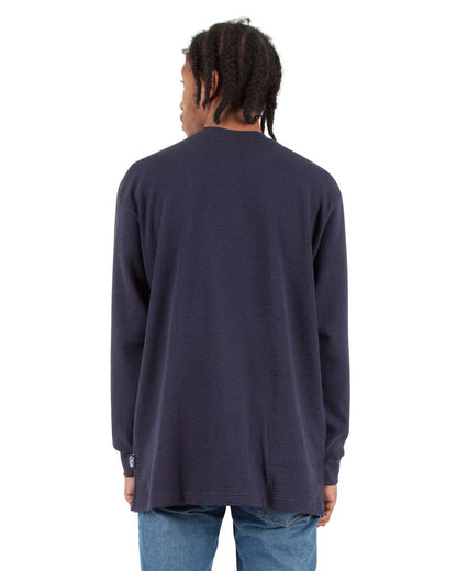 Shaka Wear Unisex Thermal T-Shirt SHTHRM #colormdl_Navy