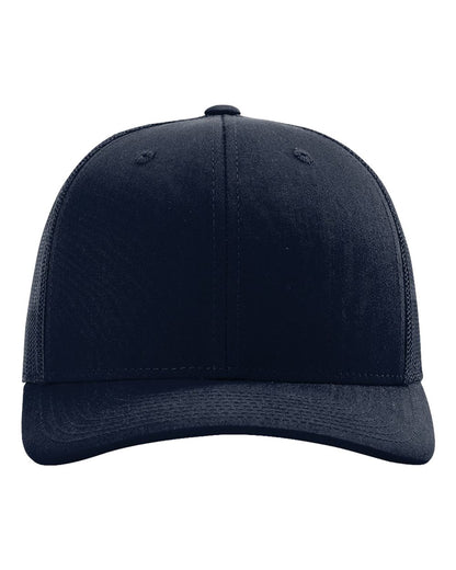Richardson 112+ R-Flex Adjustable Trucker Cap 112PL #color_Navy