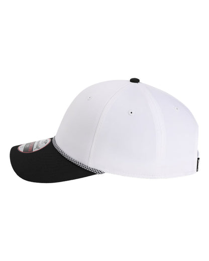 Imperial The Wingman Cap 7054 #color_White/ Black/ Black/ White