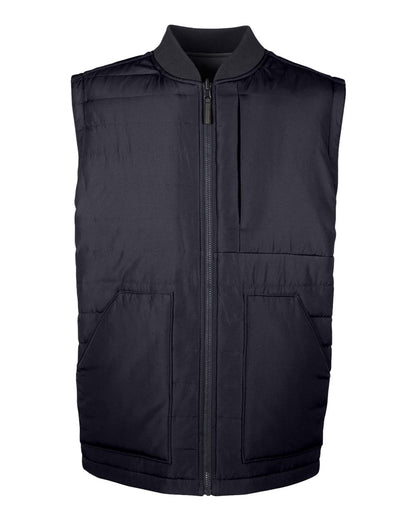 Harriton Unisex Dockside Interactive Reversible Freezer Vest M776 #color_Black/ Dark Charcoal