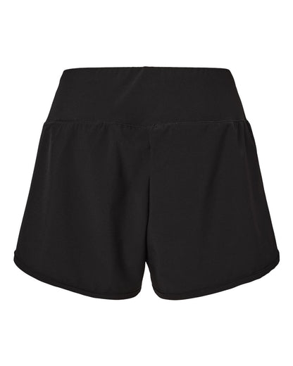 Boxercraft Women's Stretch Woven Lined Shorts BW6103 #color_Black