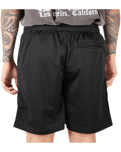 Shaka Wear Men's Mesh PE Gym Shorts SHMPS #colormdl_Black