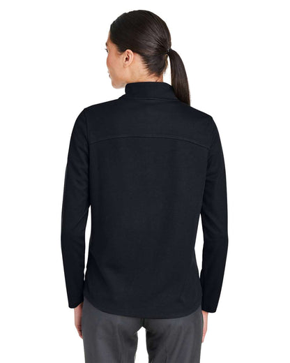 North End Women's Express Tech Performance Pique Quarter-Zip Pullover NE412W #colormdl_Black