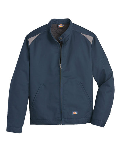 Dickies Insulated Colorblocked Jacket LJ60 #color_Dark Navy/ Silver