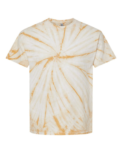 Dyenomite Cyclone Pinwheel Tie-Dyed T-Shirt 200CY #color_Honey