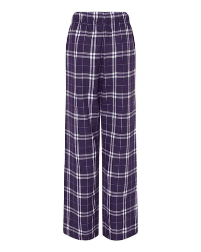 Boxercraft Youth Flannel Pants BY6624 #color_Purple/ White