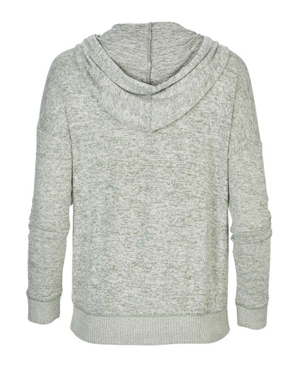 Boxercraft Women's Cuddle Fleece Hooded Pullover BW1501 #color_Sage Heather