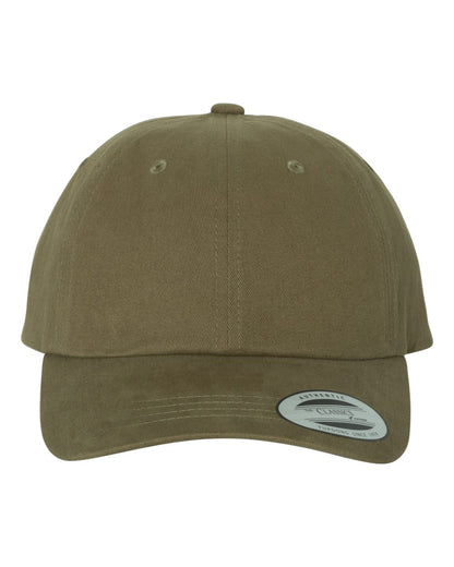 YP Classics Peached Cotton Twill Dad Hat 6245PT #color_Loden
