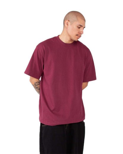 Shaka Wear Men's Tall Max Heavyweight T-Shirt SHMHSST #colormdl_Burgundy