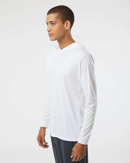 Paragon Unisex Bahama Performance Hooded Long Sleeve T-Shirt 220 #colormdl_White