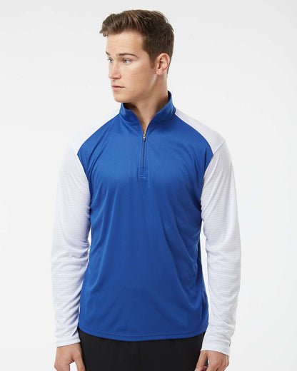 Badger Breakout Quarter-Zip Pullover 4231 #colormdl_Royal/ White