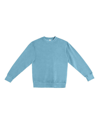 Lane Seven Unisex Urban Crewneck Sweatshirt LS16004 #color_Pigment Pebble Blue