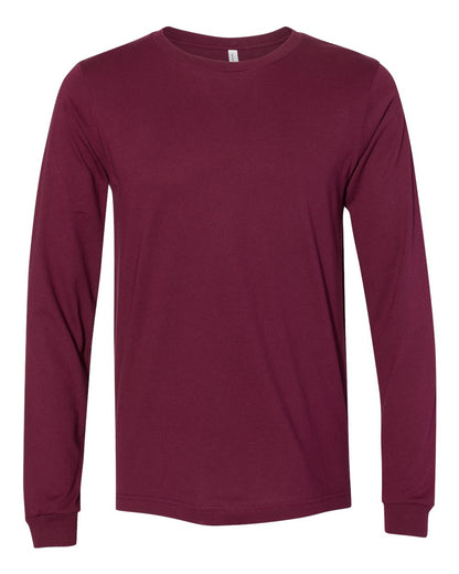 BELLA + CANVAS Jersey Long Sleeve Tee 3501 #color_Maroon