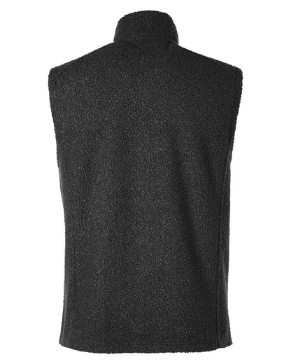 North End Men's Aura Sweater Fleece Vest NE714 #color_Black/ Black