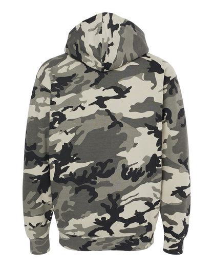 Independent Trading Co. Heavyweight Hooded Sweatshirt IND4000 #color_Snow Camo