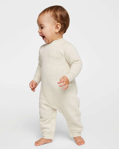 Rabbit Skins Infant Fleece One-Piece 4447 #colormdl_Natural Heather