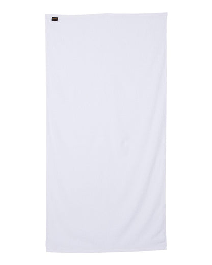 Q-Tees Velour Beach Towel QV3060 #color_White
