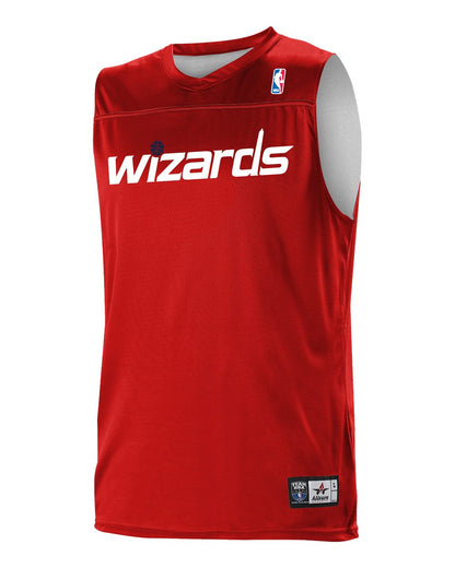 Alleson Athletic Youth NBA Logo'd Reversible Game Jersey A105LY #color_Washington Wizards
