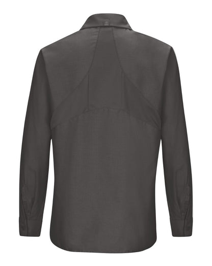 Red Kap Women's Long Sleeve Mimix Work Shirt SX11 #color_Charcoal