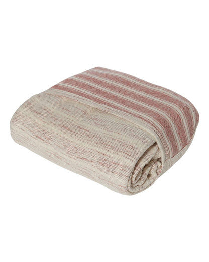 J. America Baja Blanket 8691 #color_Natural/ Brick Red