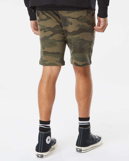Independent Trading Co. Men's Midweight Fleece Shorts IND20SRT #colormdl_Forest Camo