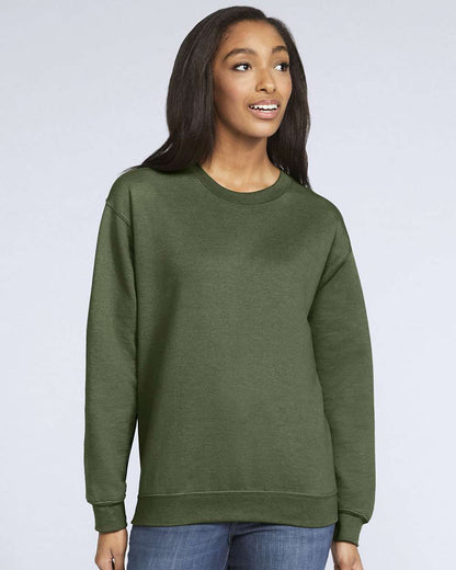 Gildan Unisex Softstyle® Midweight Crewneck Sweatshirt SF000 #colormdl_Military Green
