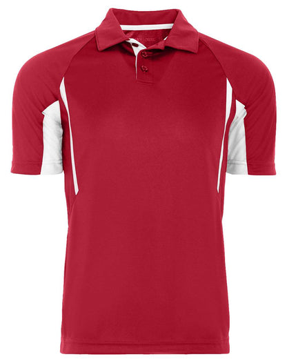 Holloway Men's Two-Tone Avenger Polo 222530 #color_Scarlet/ White