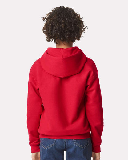 Gildan Softstyle® Youth Midweight Hooded Sweatshirt SF500B #colormdl_Red