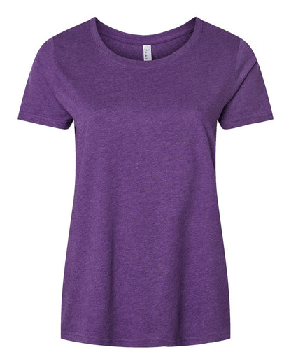 LAT Women's Curvy Collection Fine Jersey Tee 3816 #color_Vintage Purple