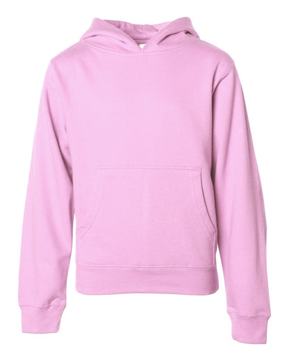 Independent Trading Co. Youth Midweight Hooded Sweatshirt SS4001Y #color_Light Pink