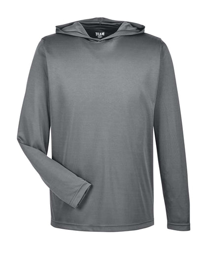 Team 365 Men's Zone Performance Hooded T-Shirt TT41 #color_Sport Graphite