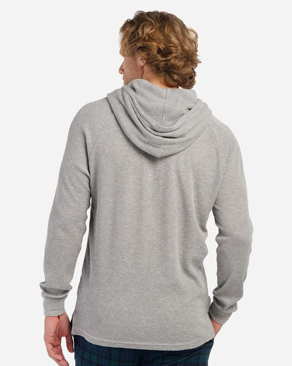 Boxercraft Unisex Waffle Knit Pullover Hooded Long Sleeve T-Shirt BM3702 #colormdl_Oxford Heather