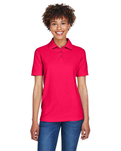 UltraClub Women's Whisper Pique Polo 8541 #colormdl_Red