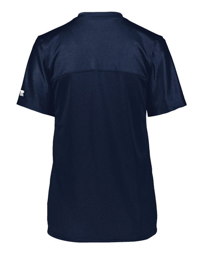 Russell Athletic Women's Solid Flag Football Jersey R0593X #color_Navy