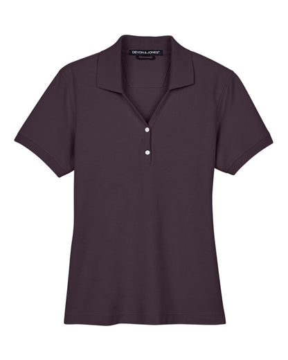 Devon & Jones Women's Pima Piqué Polo D100W #color_Espresso
