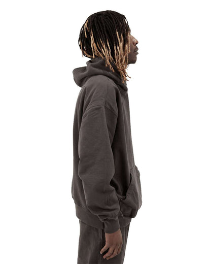 Shaka Wear Men's Los Angeles Garment-Dyed Hooded Sweatshirt SHGDH #colormdl_Shadow