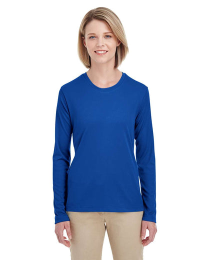 UltraClub Women's Cool & Dry Performance Long Sleeve Top 8622W #colormdl_Royal